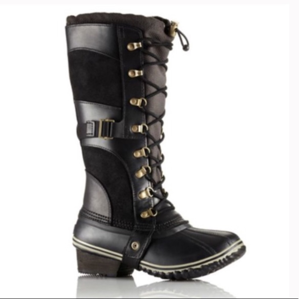 Sorel conquest carly high winter lace boots